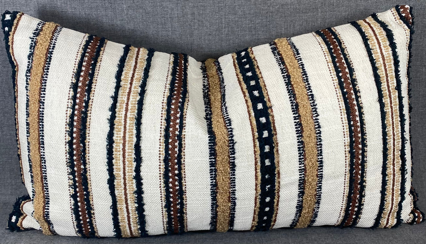 Luxury Lumbar Pillow - 24" x 14" - Zoie Umber