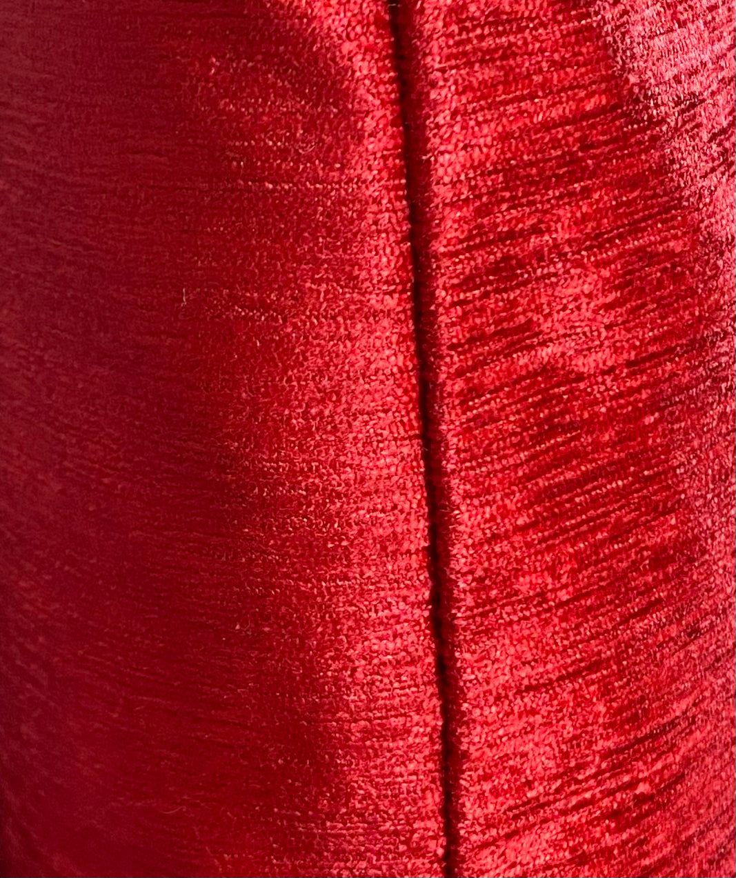 Luxury Lumbar Pillow - 24" x 14" - Empress Casandra -Red- Double Front