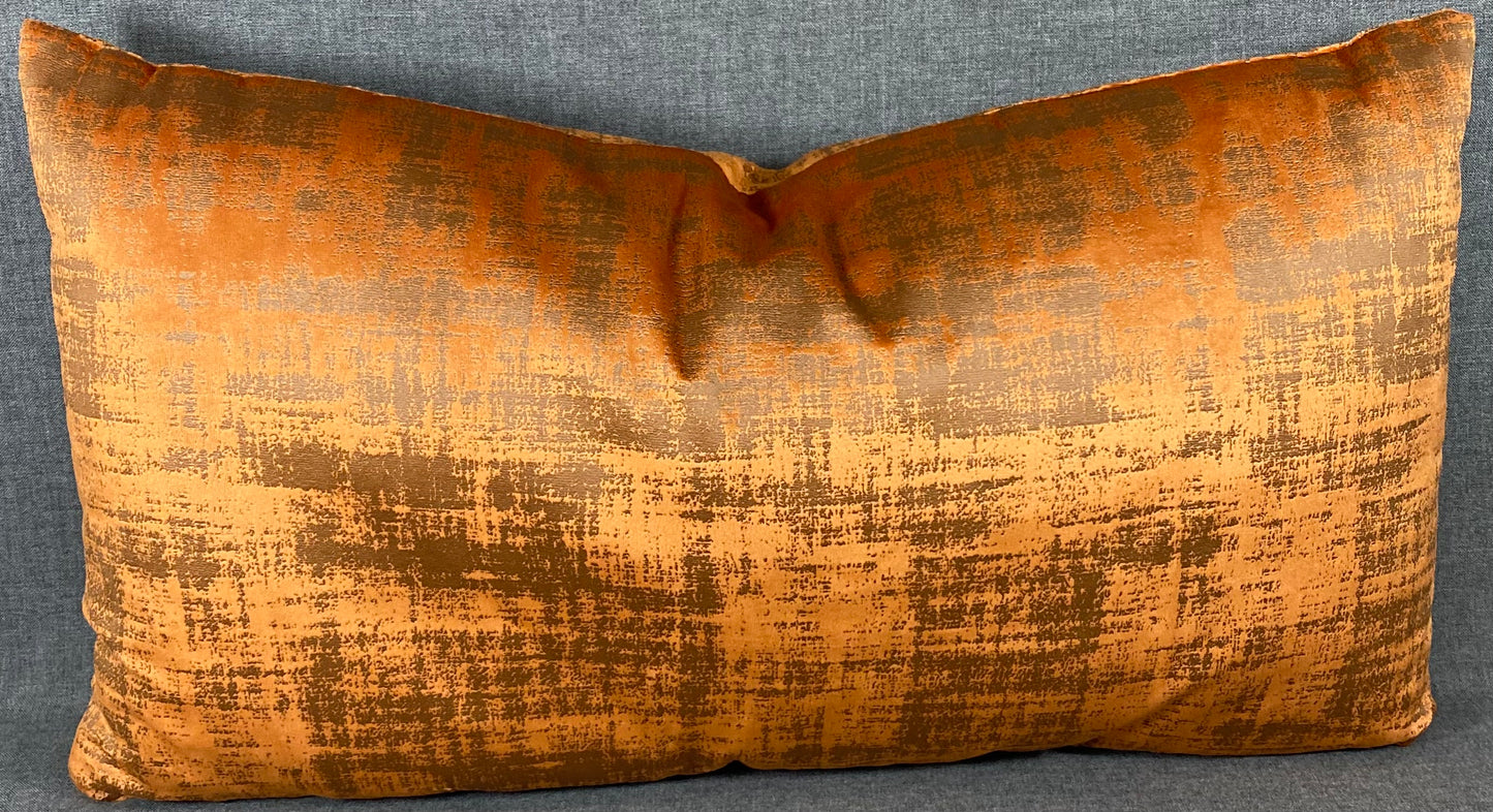 Luxury Lumbar Pillow - 24" x 14" - Fresco Saffron