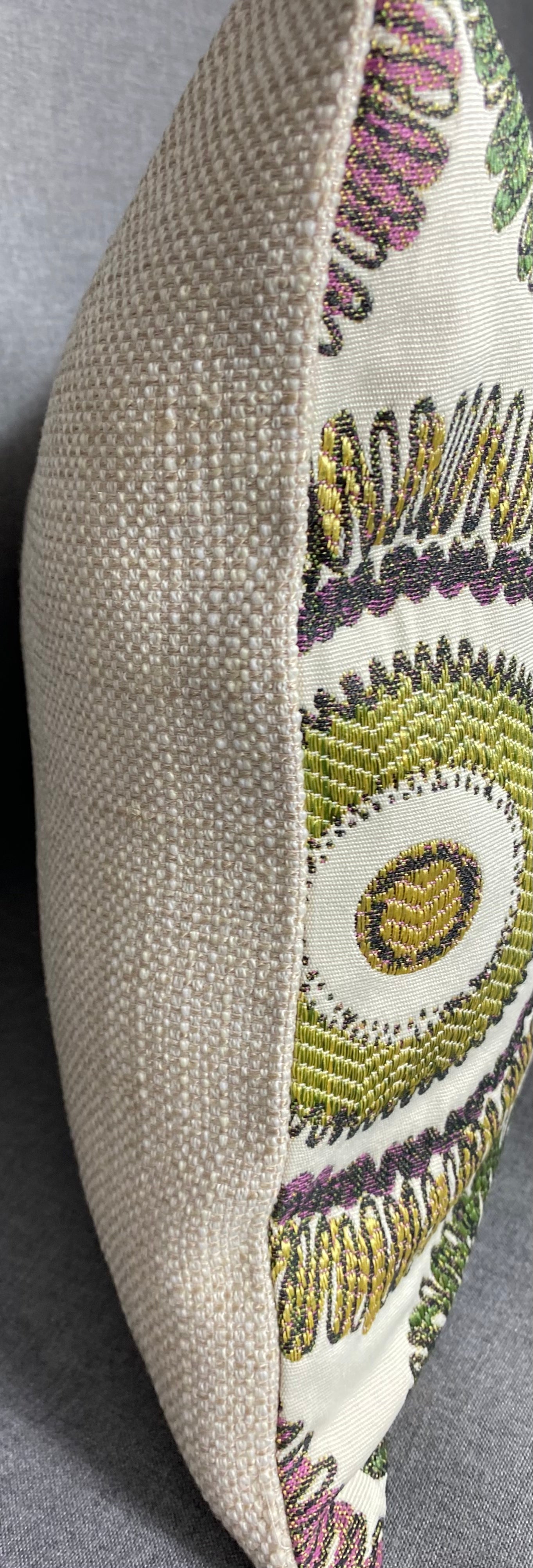 Luxury Lumbar Pillow - 24" x 14" - Squiggs Purple