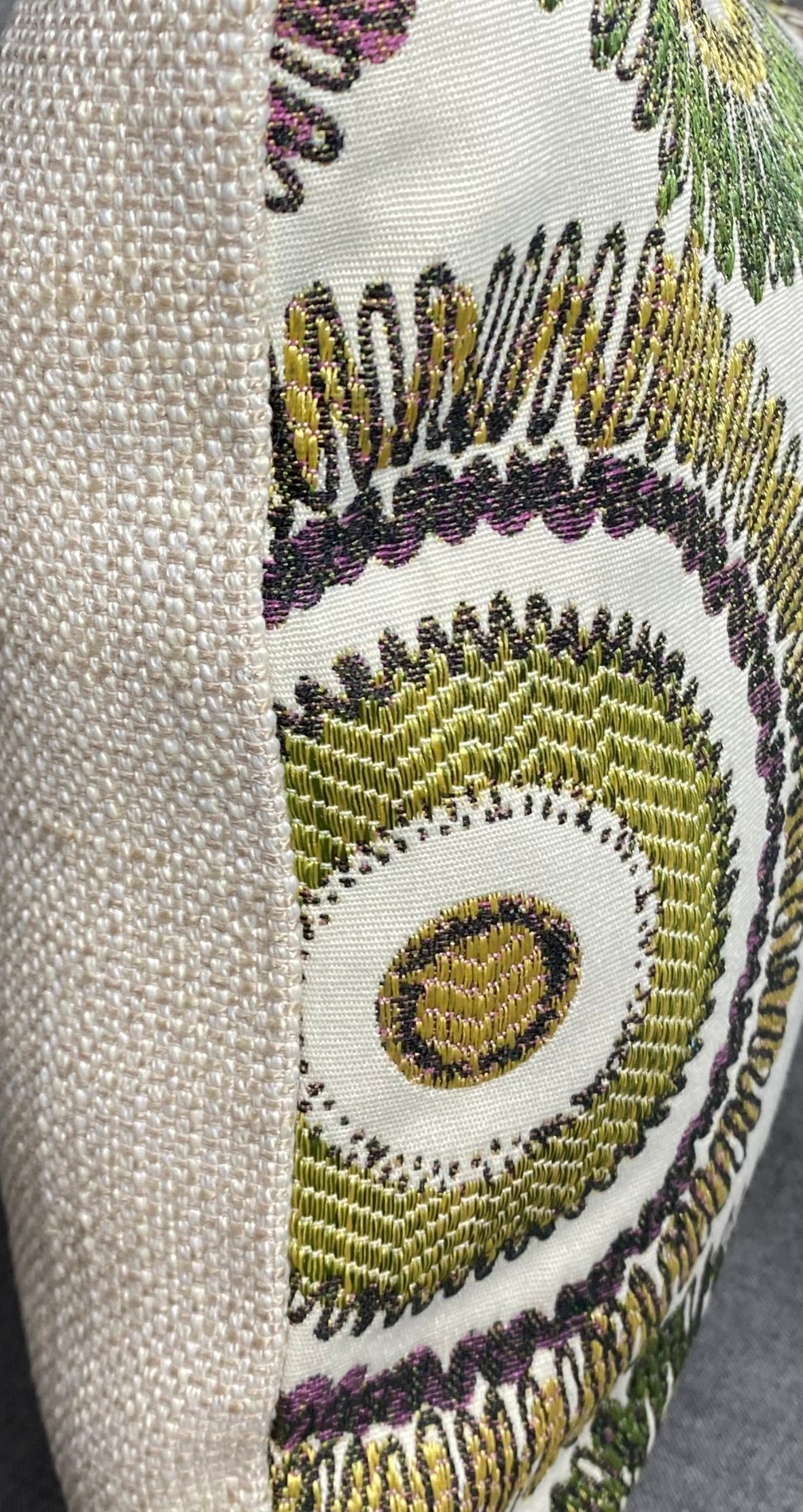 Luxury Lumbar Pillow - 24" x 14" - Squiggs Purple