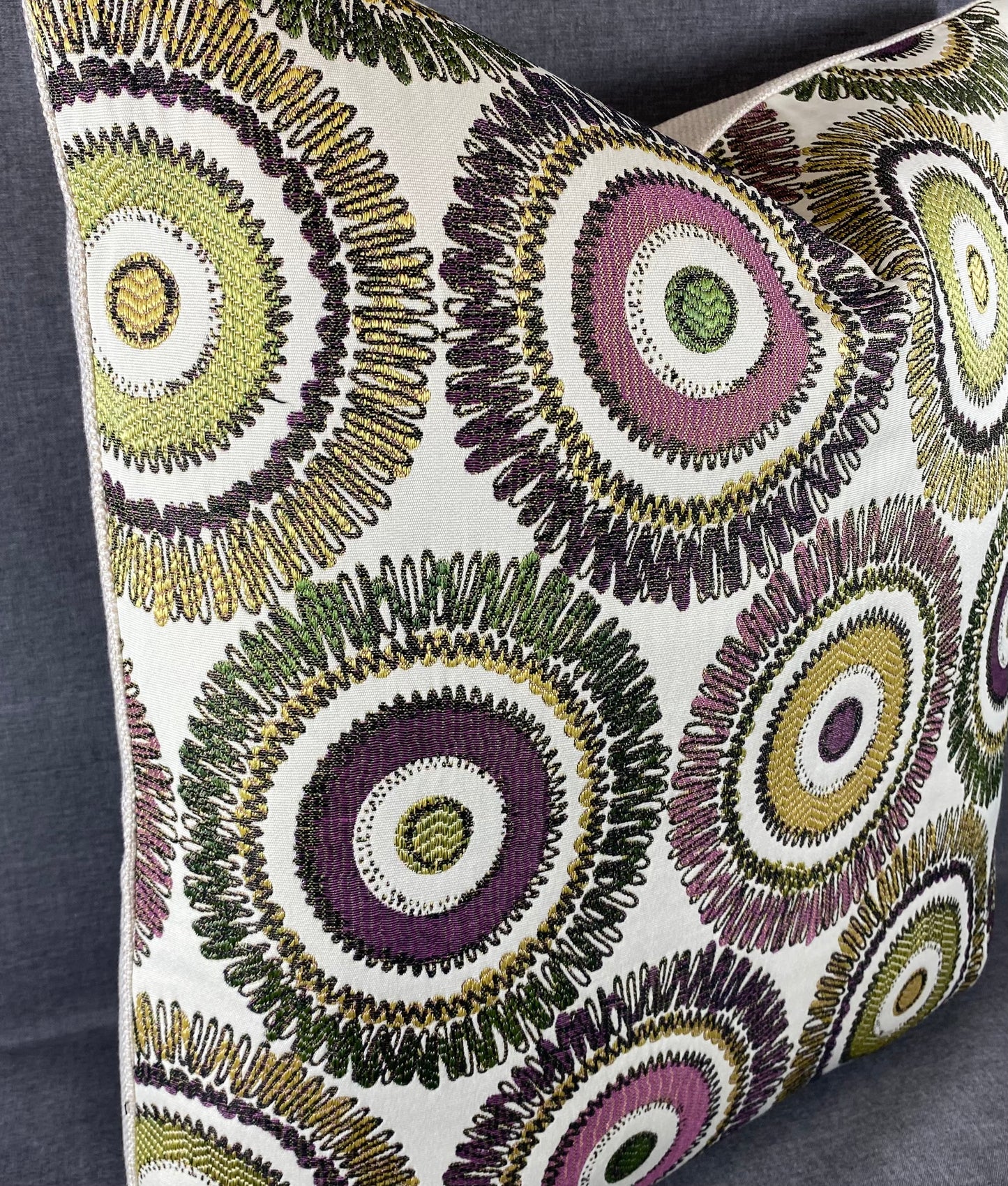 Luxury Pillow - 24” x 24” - Squiggs Purple