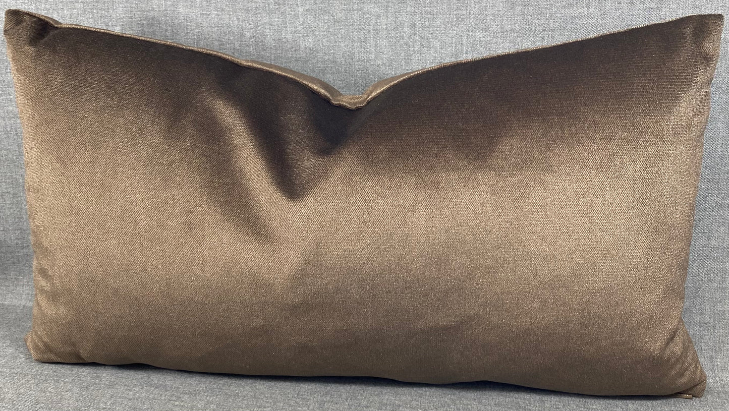 Luxury Lumbar Pillow - 24" x 14" - Belvedere Espresso