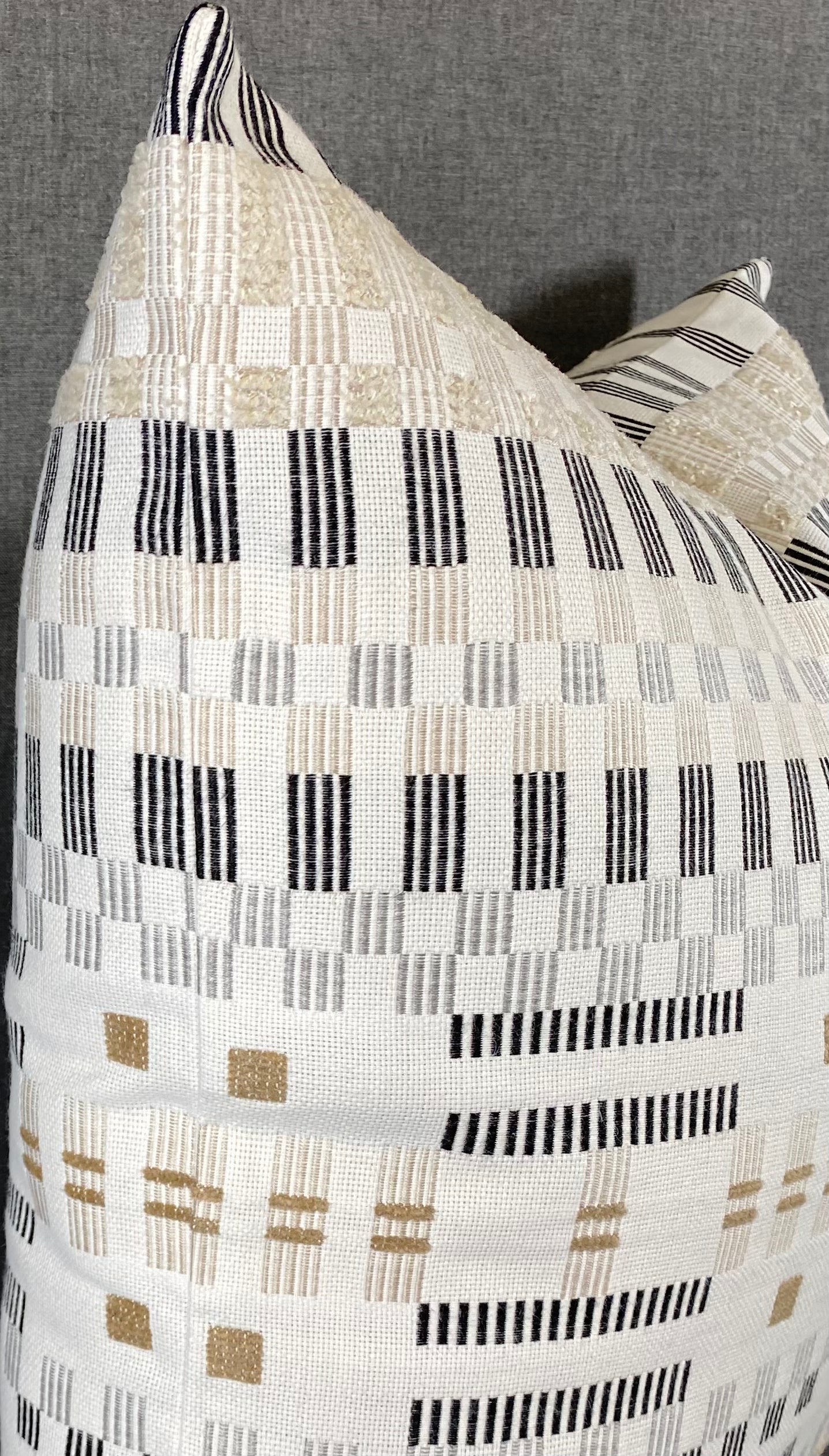 Luxury Outdoor Lumbar Pillow - 22" x 12" - Modern Drift