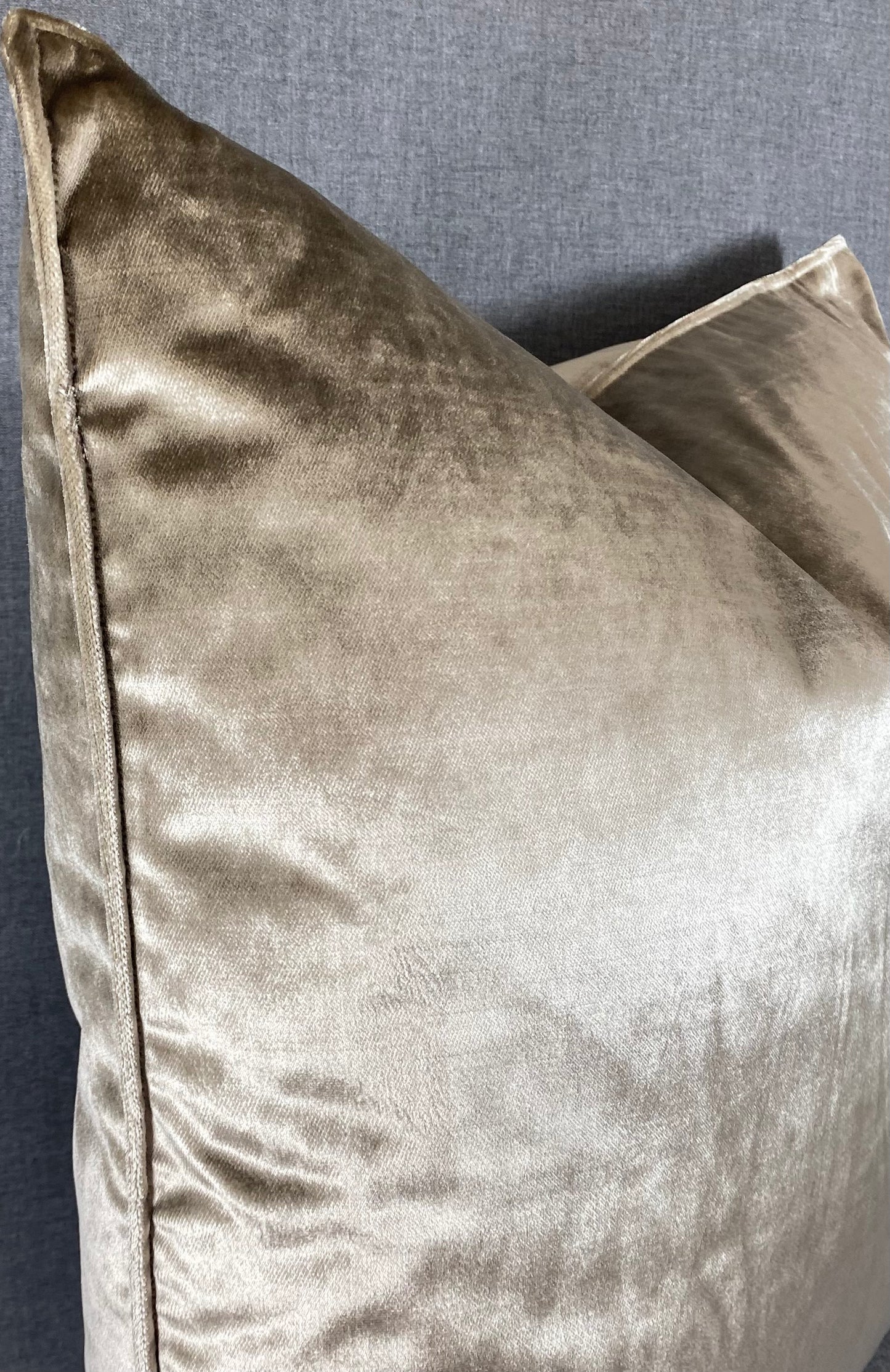Luxury Pillow -  24" x 24" -  Iridescence Double Front - Latte