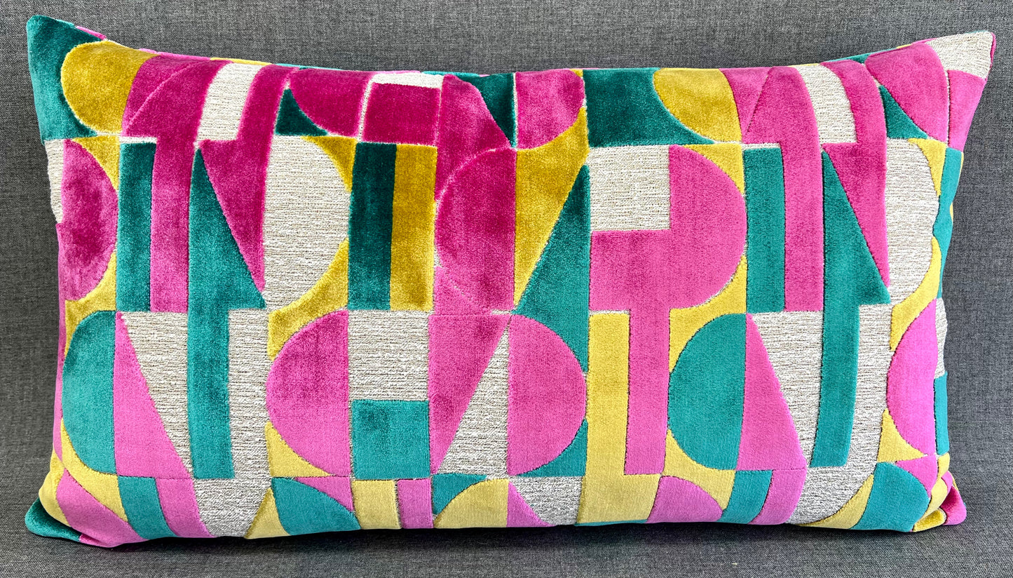 Luxury Lumbar Pillow 24" x 14" - Moonstruck-Confetti