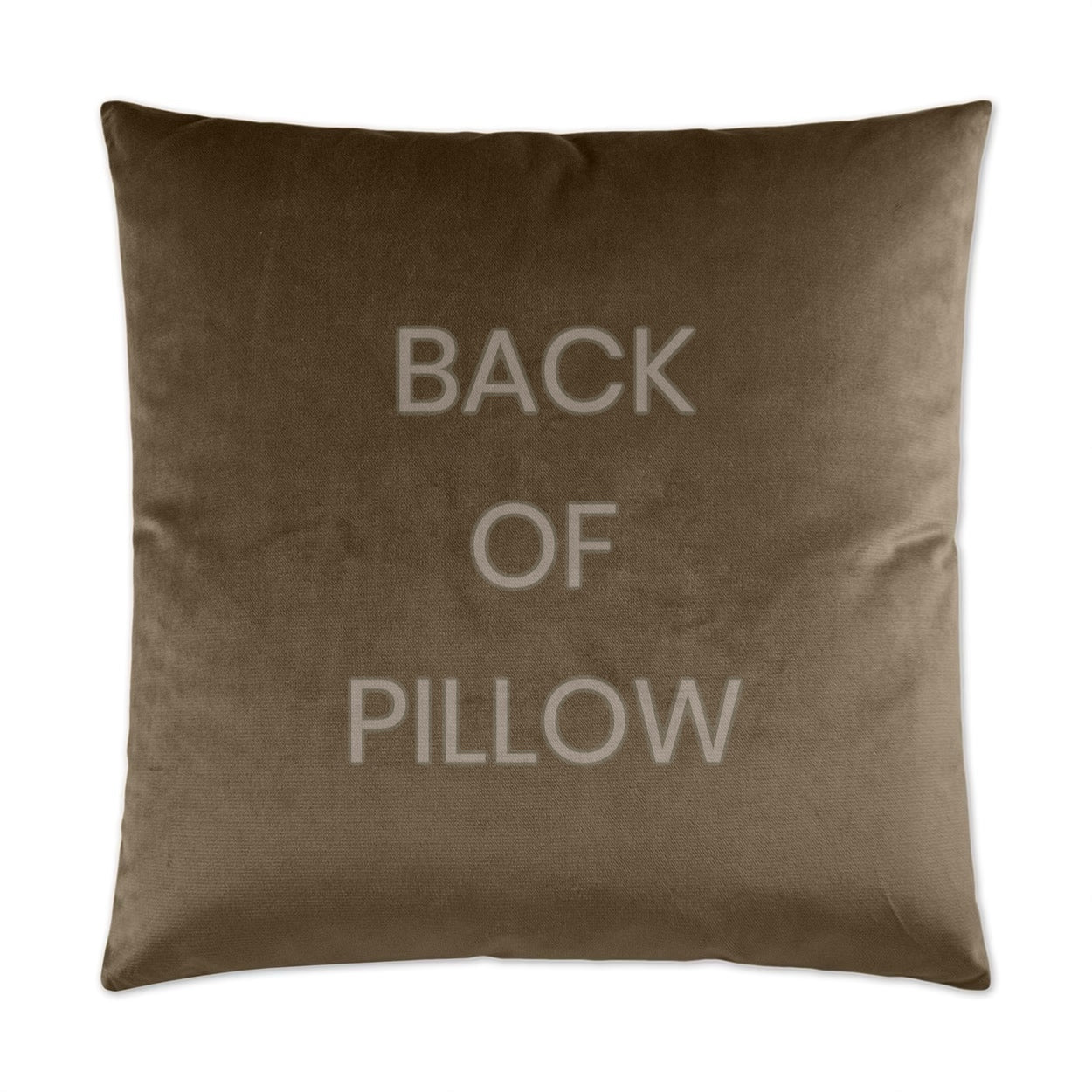 Luxury Pillow - 24” x 24” - Fern-Taupe