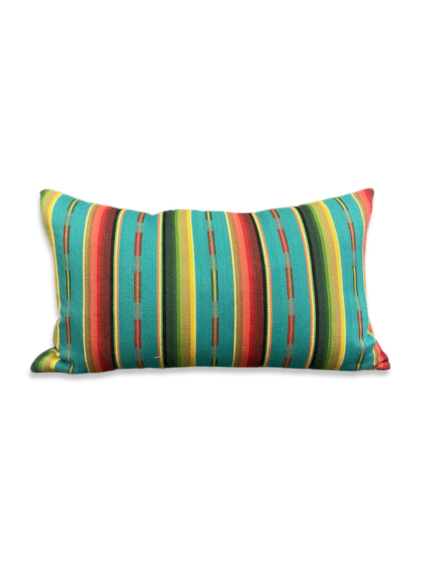 Luxury Lumbar Pillow - 24" x 14" - Native-Turquoise