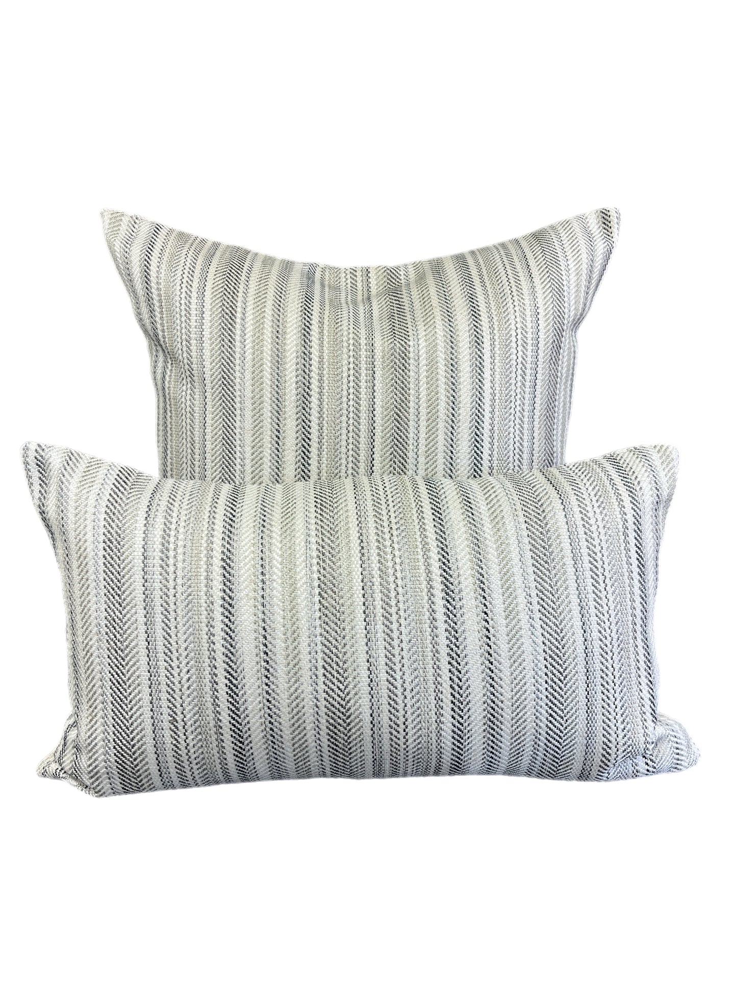 Luxury Lumbar Pillow - 24" x 14" - Pearl Woven-Pewter