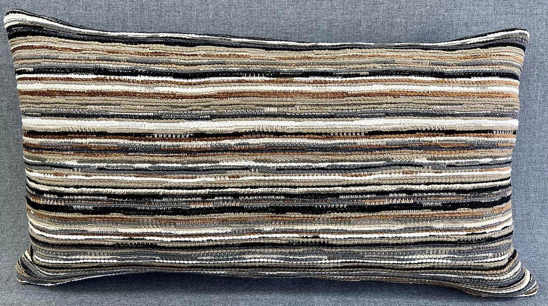 Lumbar Pillow - 24" x 14" - Formations; Natural