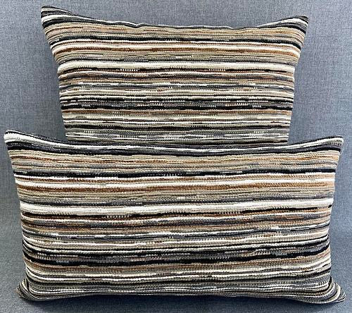 Lumbar Pillow - 24" x 14" - Formations; Natural