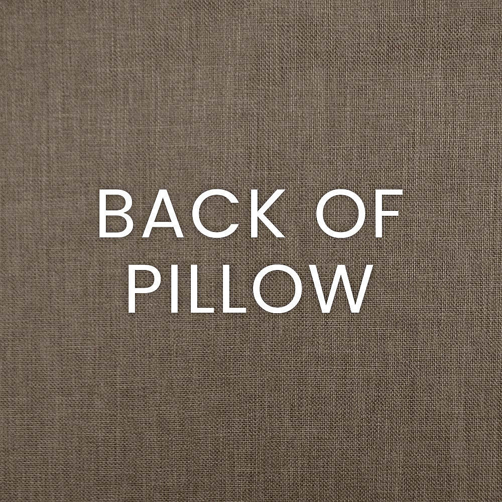 Luxury Pillow - 24" x 24" - Fun Fair- Agate; Embroidered swipes of charcoal, black, mustard, ecru and seafoam