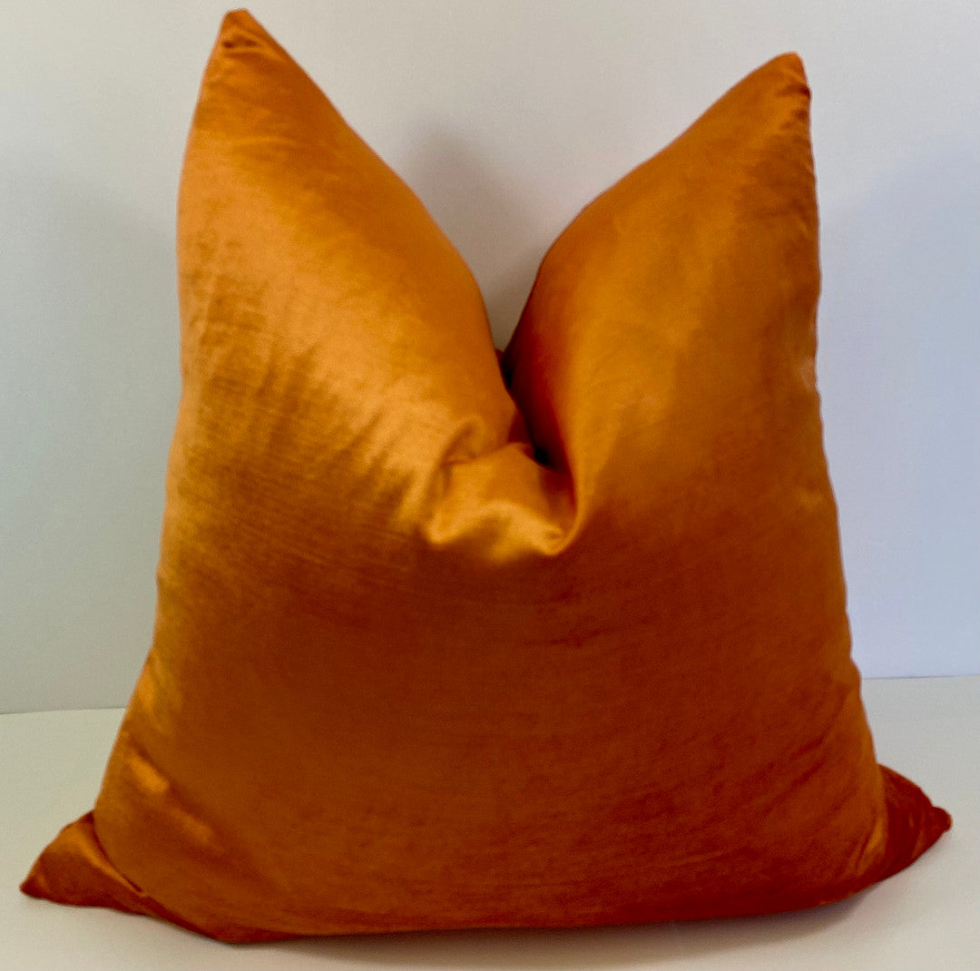 Luxury Pillow -  24" x 24" - Persimmon Glow