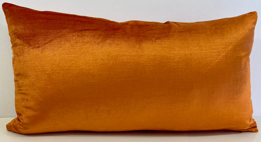 Luxury Lumbar Pillow - 24" x 14" - Persimmon Glow