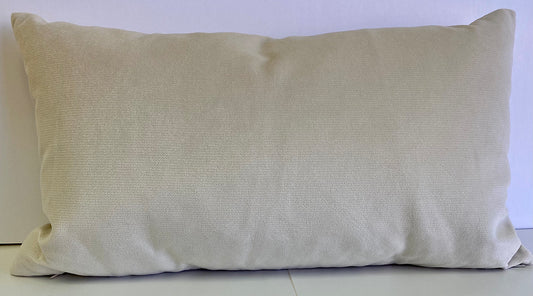 Luxury Lumbar Pillow - 24" x 14" -  Belvedere-Ivory