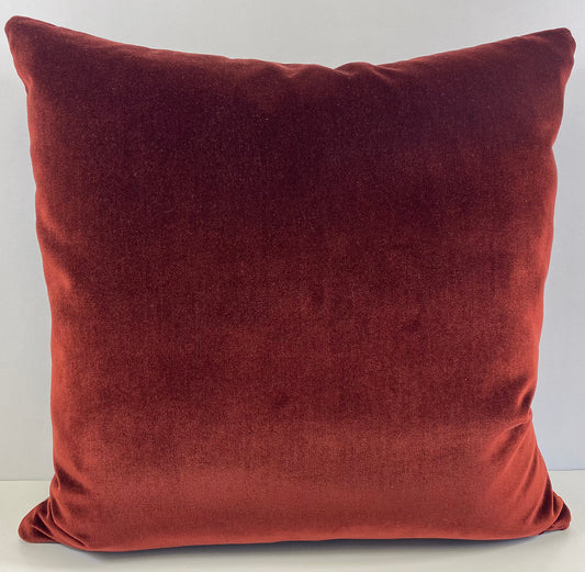 Luxury Pillow -  24" x 24" -Berlin Terracotta