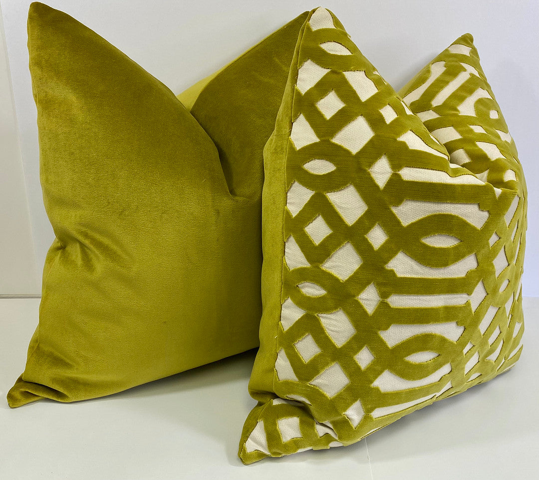 Luxury Pillow - 24" x 24" - French Lawn