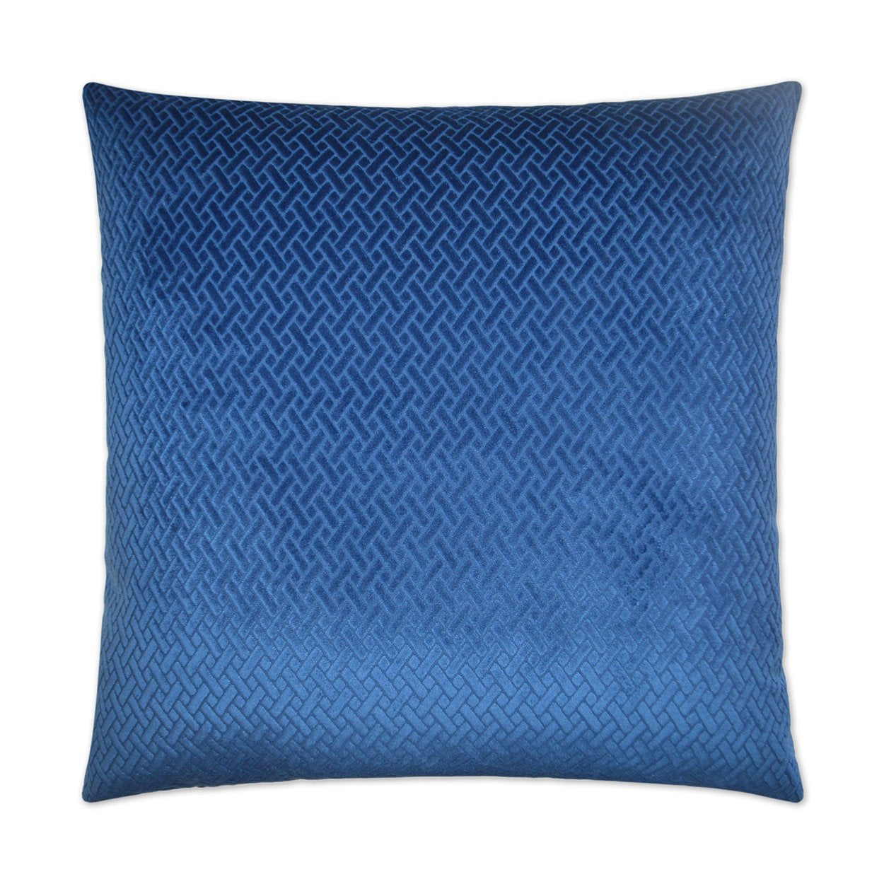 Denim Blue Solid Throw Pillow Cover 24x24