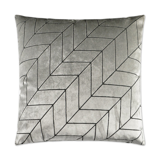 Luxury Pillow - 24" x 24" - Villa-Silver