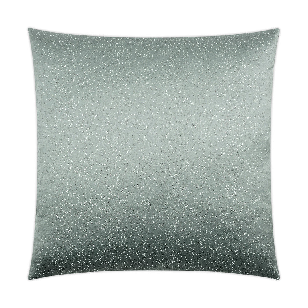 Luxury Pillow - 24" x 24" - Folly - Spa; Ice blue with metallic threads