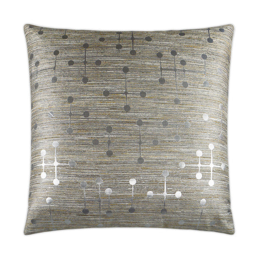 Luxury Pillow -  24" x 24" -  Morse-Silver