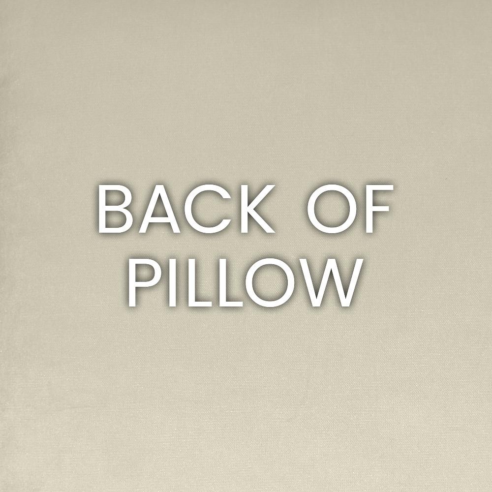 Luxury Lumbar Pillow - 24" x 14" - Aura Navy; Blue velvet over a cream background in and abstract design