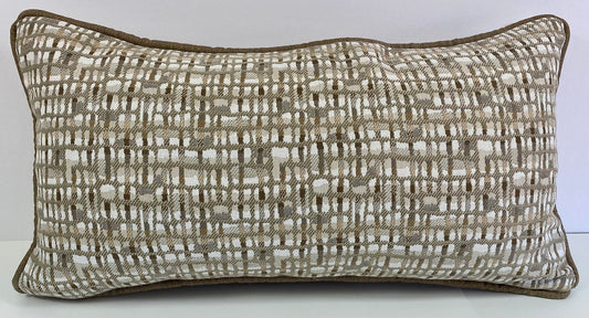 Luxury Outdoor Lumbar Pillow - 22" x 12" - Brighton - Beach