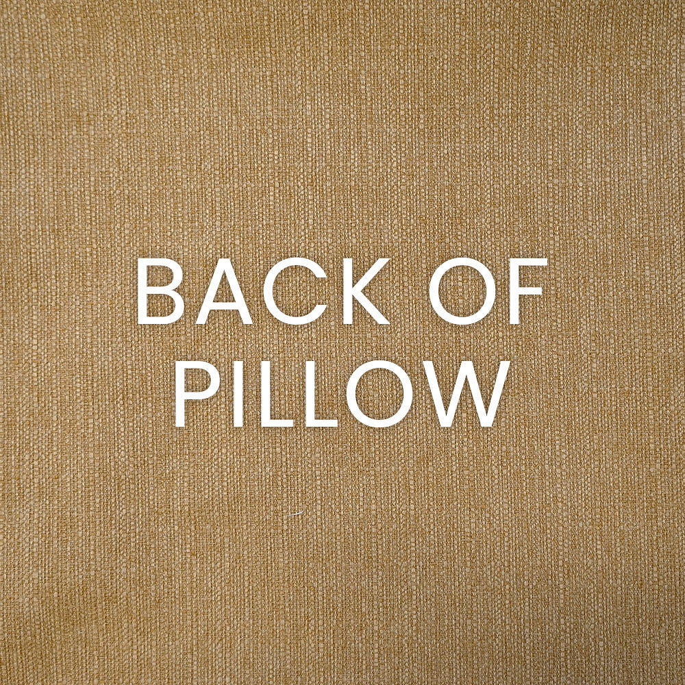 Luxury Pillow - 24" x 24" - Cheverny-Charcoal; Embroidered braided stripes of gray and gold over a gray background