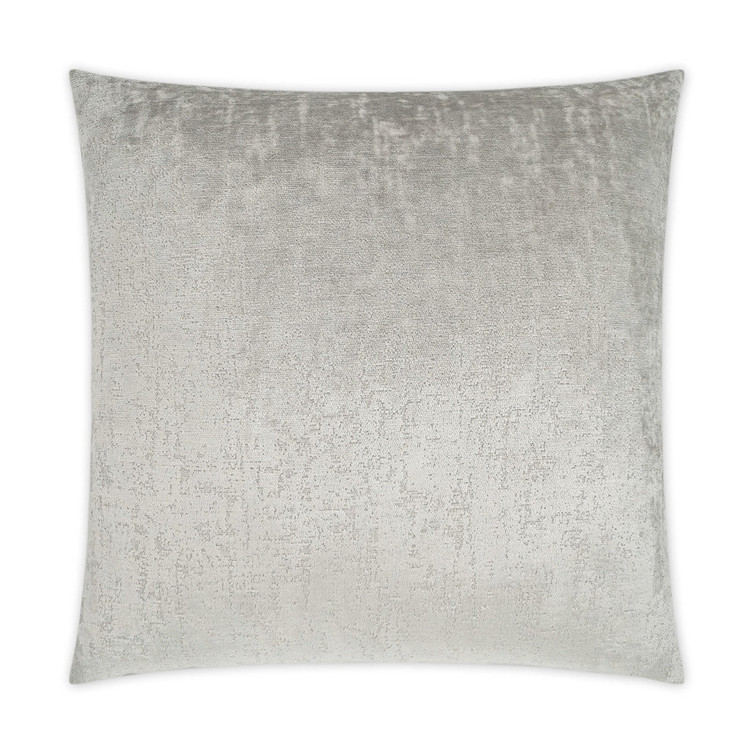 Luxury Pillow - 24" x 24" - Hamlet-Dove; Soft creamy silver textural pillow