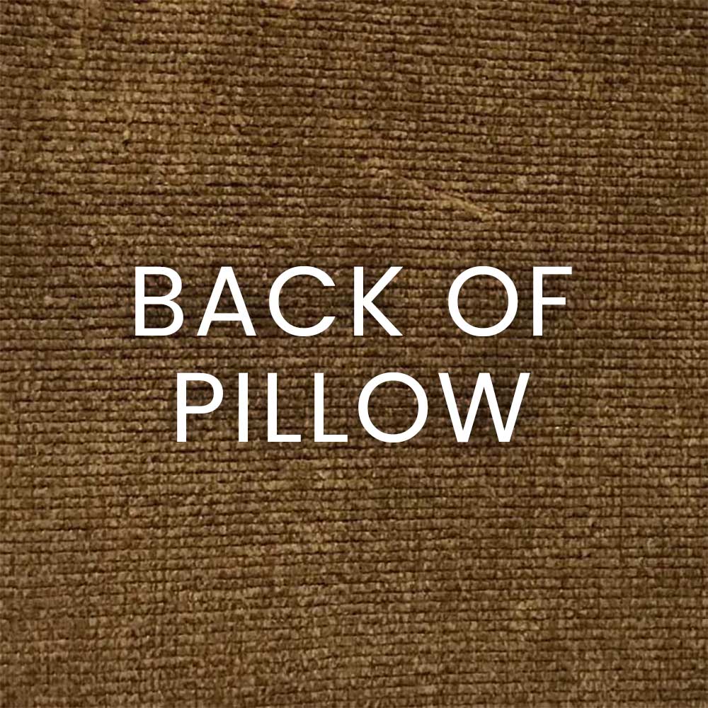 Luxury Pillow 24” x 14” - Maldives Bittersweet; Velvet fabric of browns & white in an abstract pattern