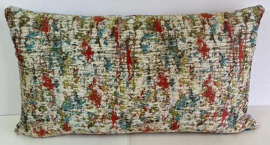 Luxury Lumbar Pillows - 24" x 14" - Pollock Dream
