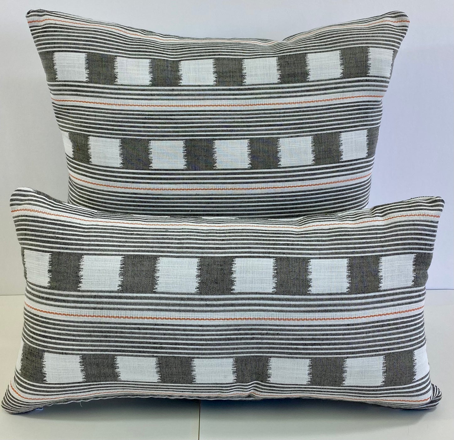 Luxury Outdoor Pillow - 22" x 22" - Barcode; Sunbrella, or equivalent, fabric and fiber fill