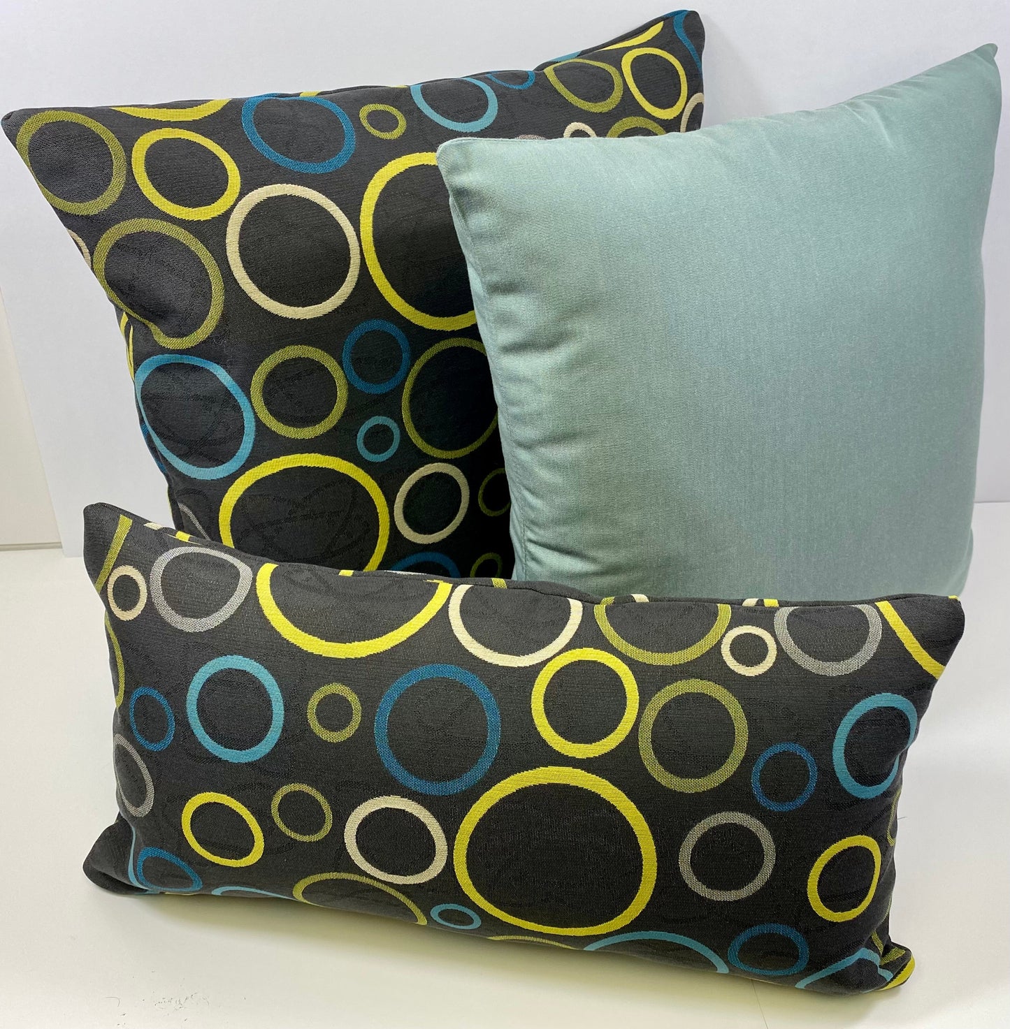 Luxury Outdoor Lumbar Pillow - 12" x 22" - Suds