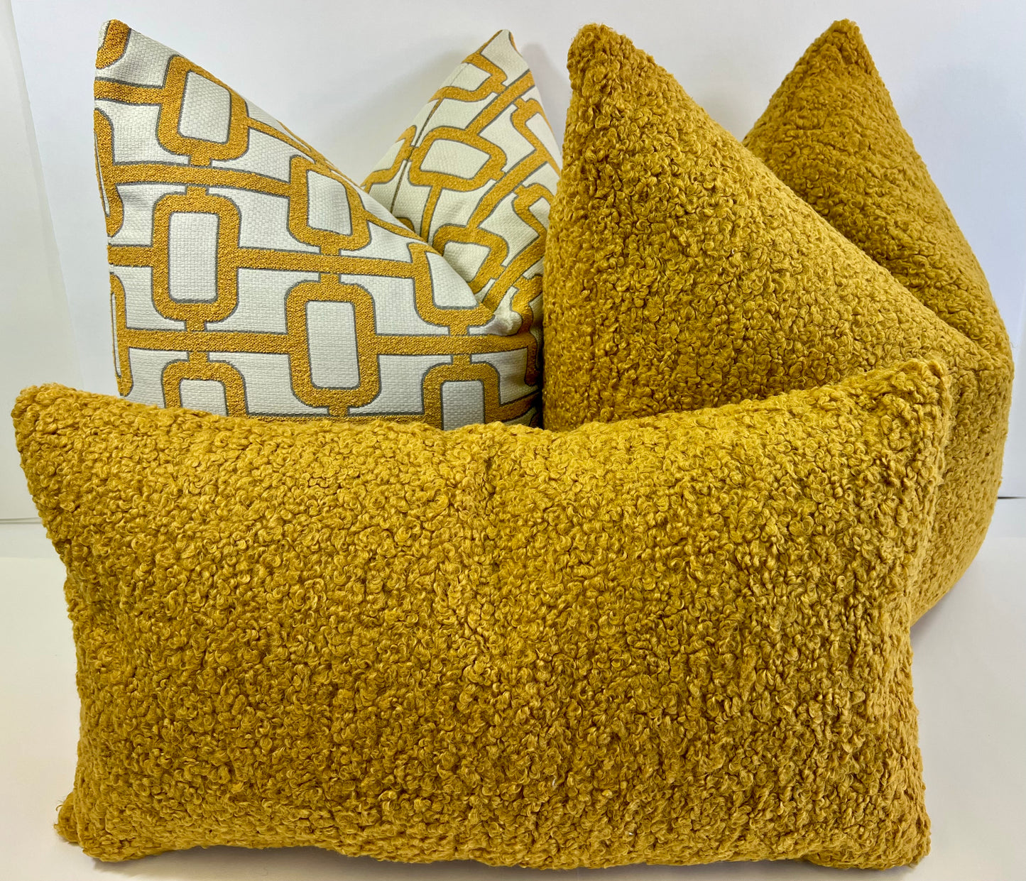 Luxury Lumbar Pillow - 24" x 14" -  Poodle Dijon
