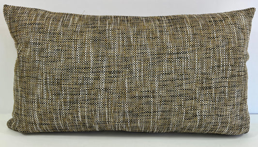 Luxury Lumbar Pillow 24” x 14” - Grasscloth Granite