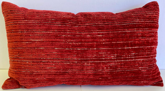 Luxury Lumbar Pillow - 24" x 14" - Agra Garnet