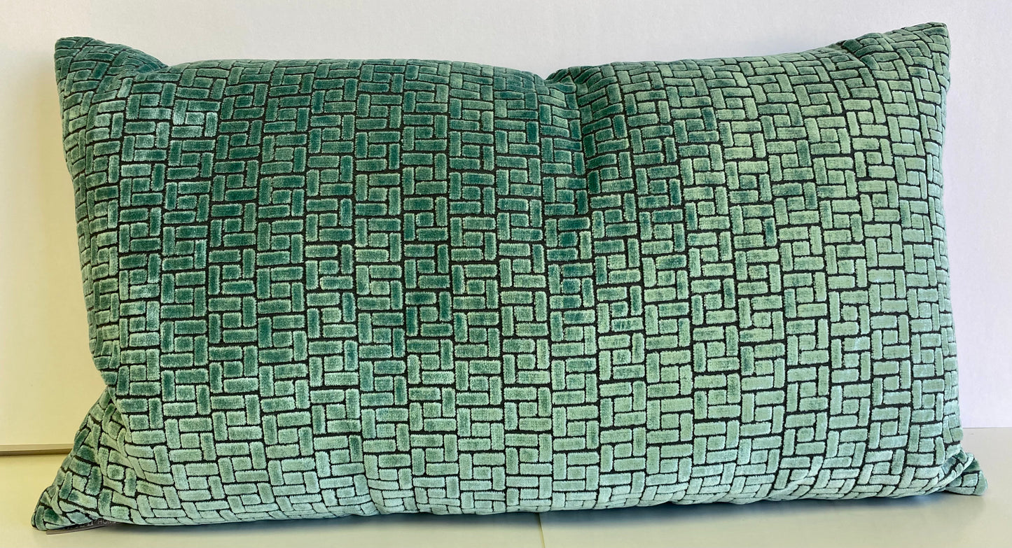Luxury Lumbar Pillow - 24" x 14" - Jenga-Laguna