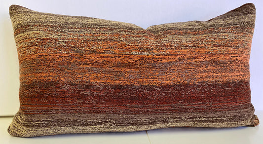 Luxury Lumbar Pillow - 24" x 14" - Landscape Spice
