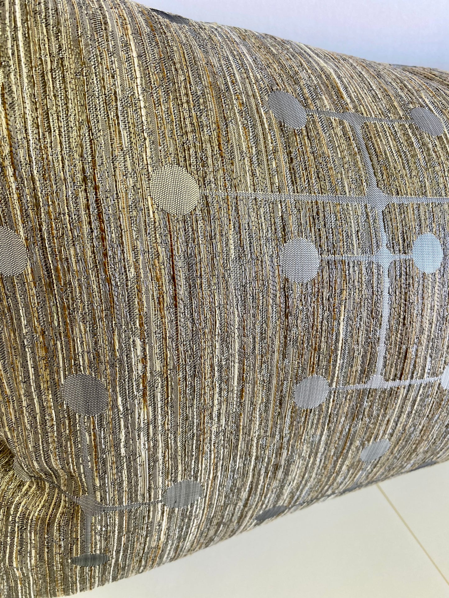 Luxury Lumbar Pillow - 24" x 14" - Morse Lumbar-Silver; Atomic motif in silver