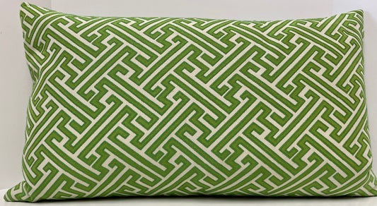 Luxury Lumbar Pillow - 24" x 14" -  Amazed Green