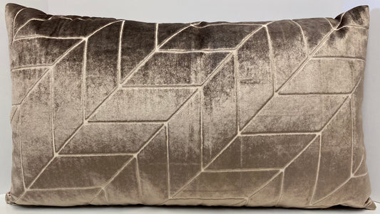 Luxury Lumbar Pillow - 24" x 14" - Villa Lumbar-Mocha