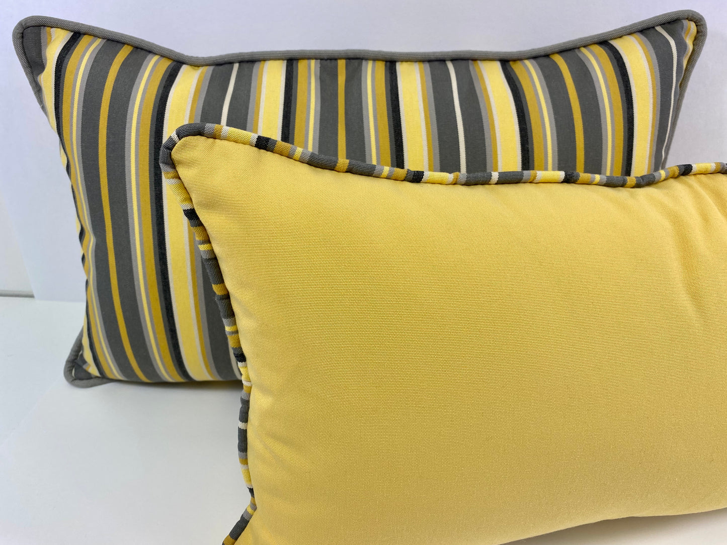 Luxury Outdoor Lumbar Pillow - 22" x 14" - Seville Juice