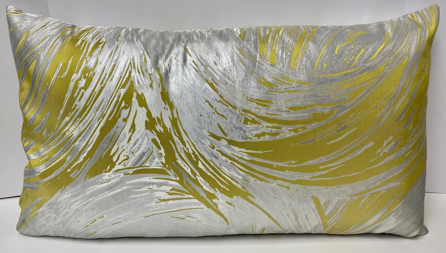 Luxury Lumbar Pillow - 24" x 14" - Tornado Citron
