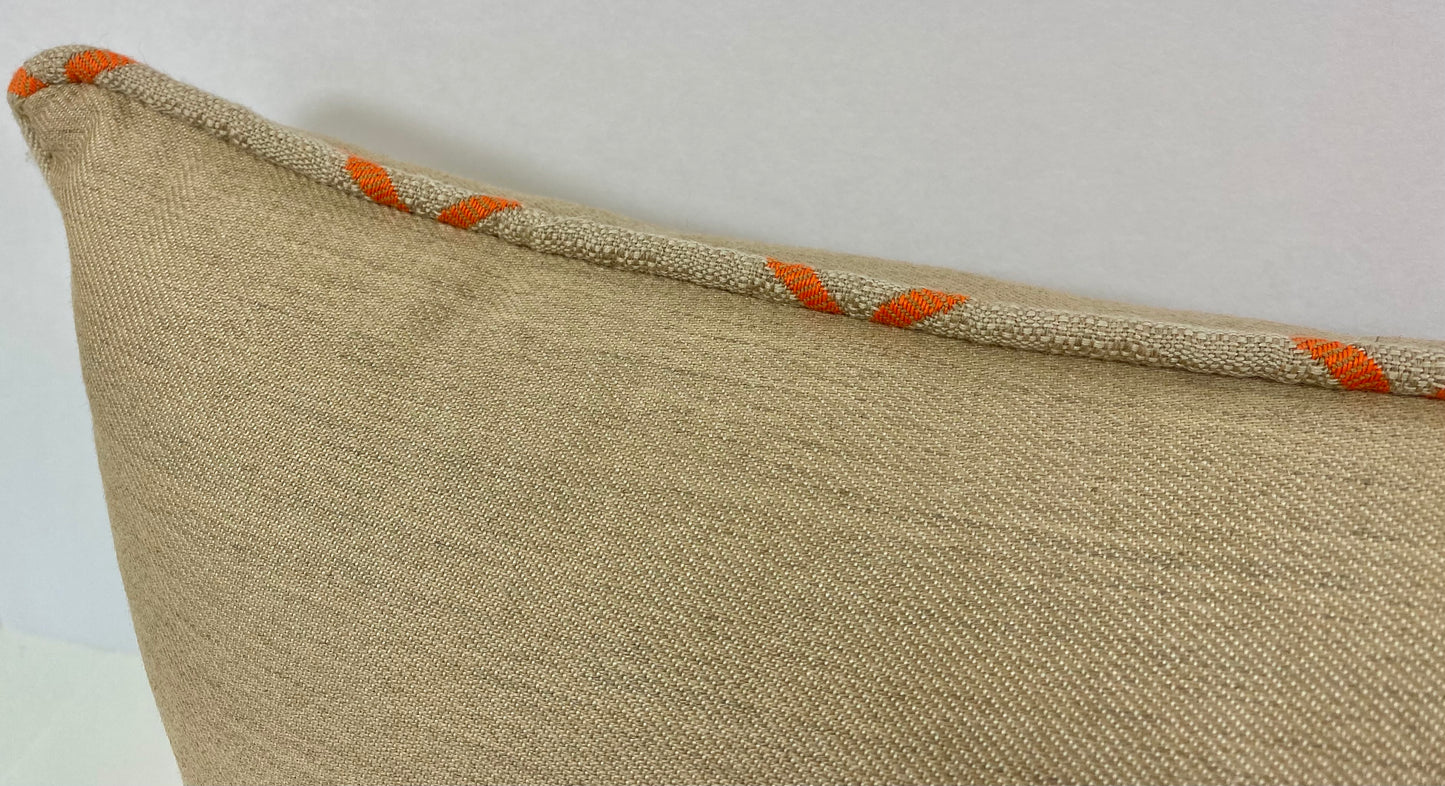 Luxury Outdoor Lumbar Pillow - 22" x 12" - Casbar-Sand