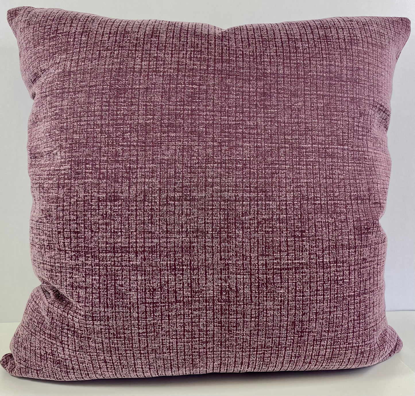 Luxury Pillow - 24" x 24" - Azaad - Solid; Mauve textured pillow