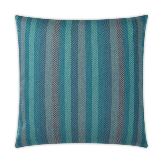 Luxury Outdoor Pillow - 22" x 22" - Lattitude - Peacock