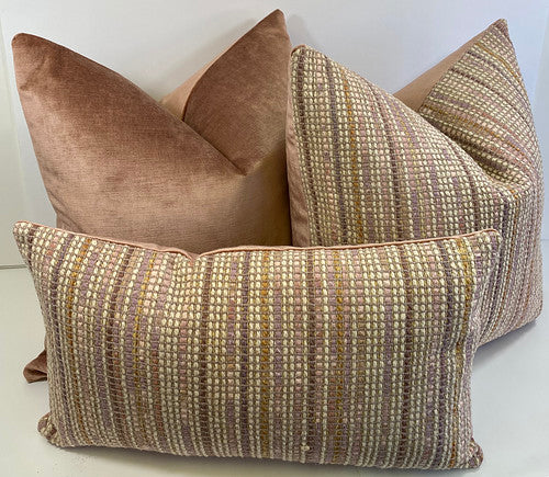 Luxury Pillow - 24" x 14" - Madison Club Lumbar - Ribbon Rose
