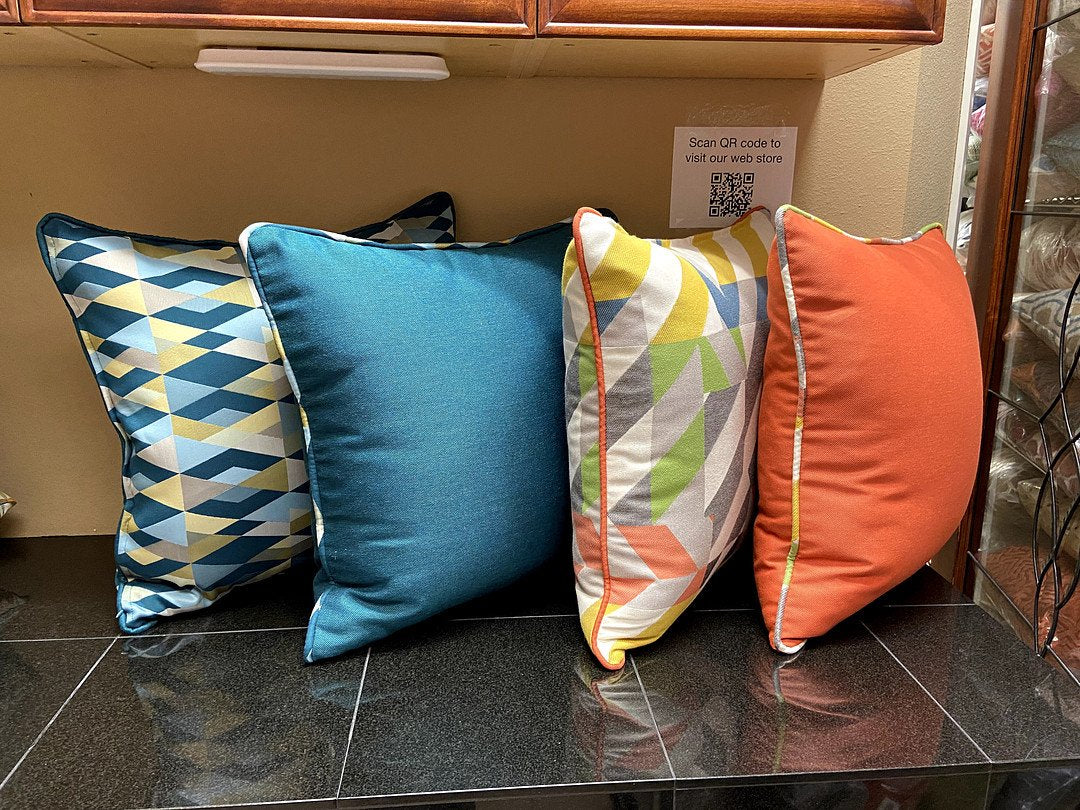 Luxury Outdoor Pillow - 22" x 22" - Saint Barts - Mezcalita