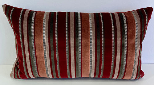 Luxury Pillow - 24" x 14" - Madison Club - Wine