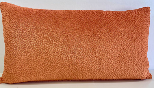 Luxury Pillow -  24" x 14" - Pasadena Lumbar - Coral